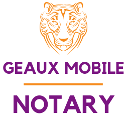 Geaux Mobile Notary Logo